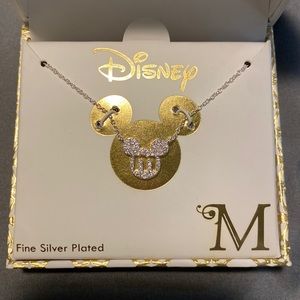 Disney Classics Initial “m” Mickey Mouse Pendant Necklace